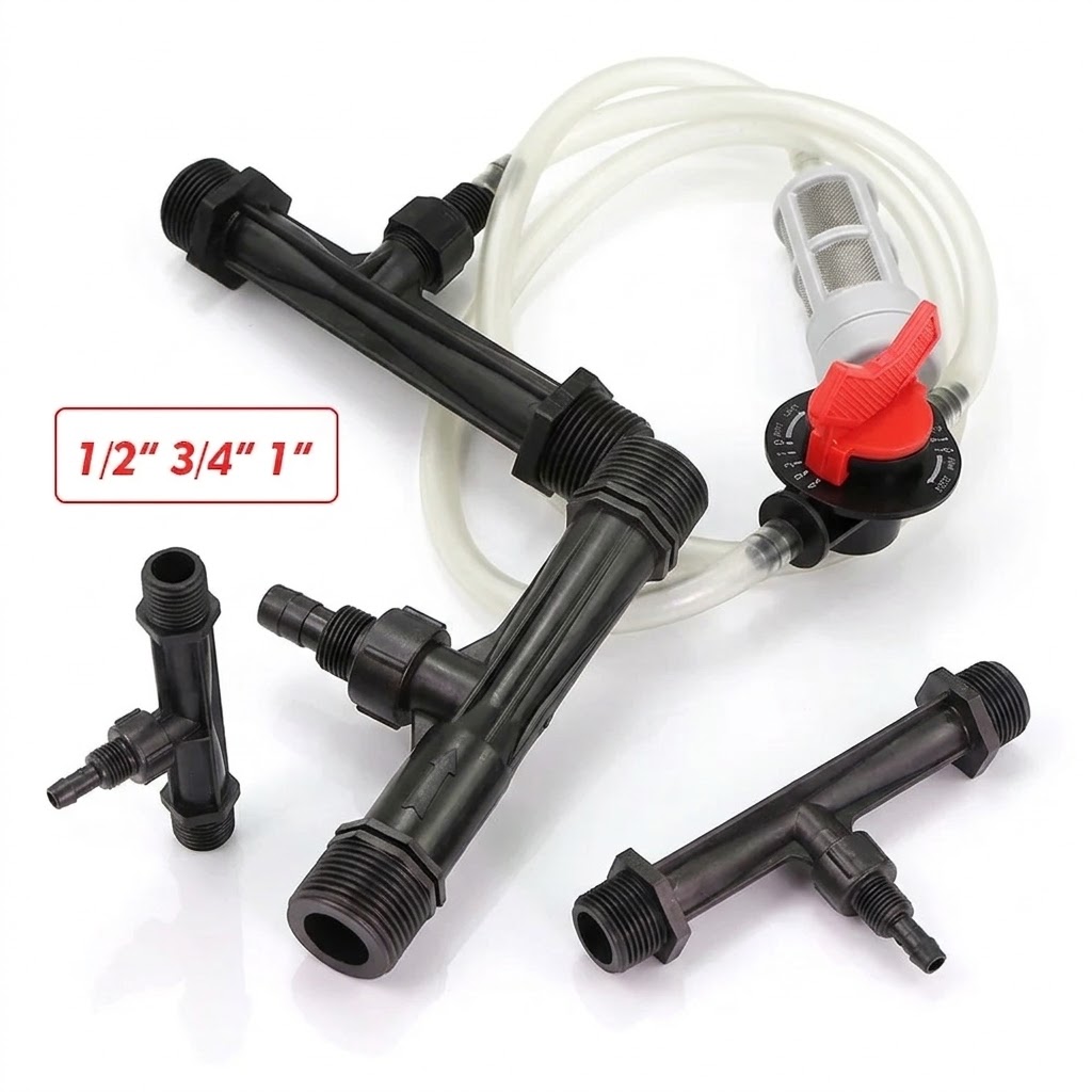 Fertilizer Injector Venturi 3/4 Inch - Venturi Fertilizer Injector Kit 1/2 3/4