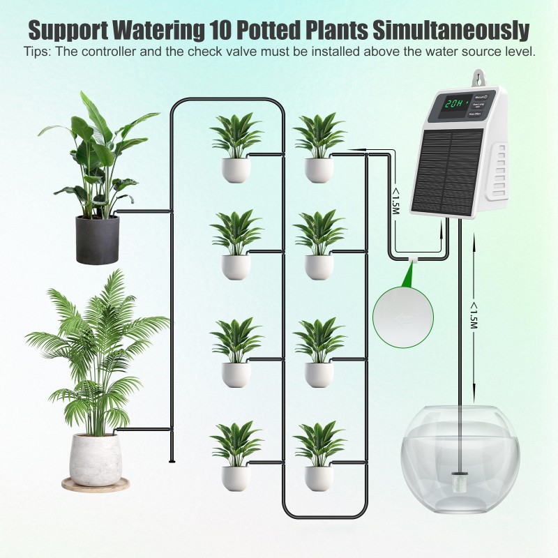 AS60-Solar Automatic Drip Irri - Solar Drip Irrigation Kit Garden review and price