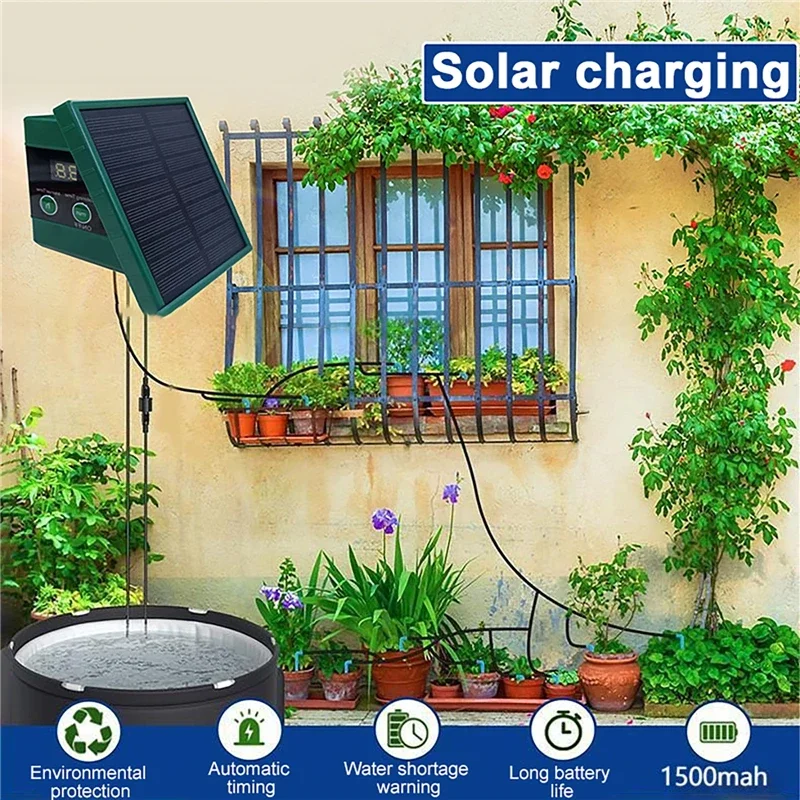 Solar Irrigation System Timed  - Solar Drip Irrigation Kit Garden review and price