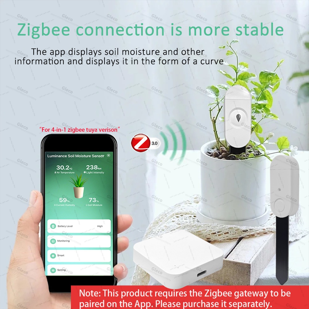 ZigBee Soil Moisture Sensor Wi - Tuya Zigbee Garden Irrigation Controller review and price