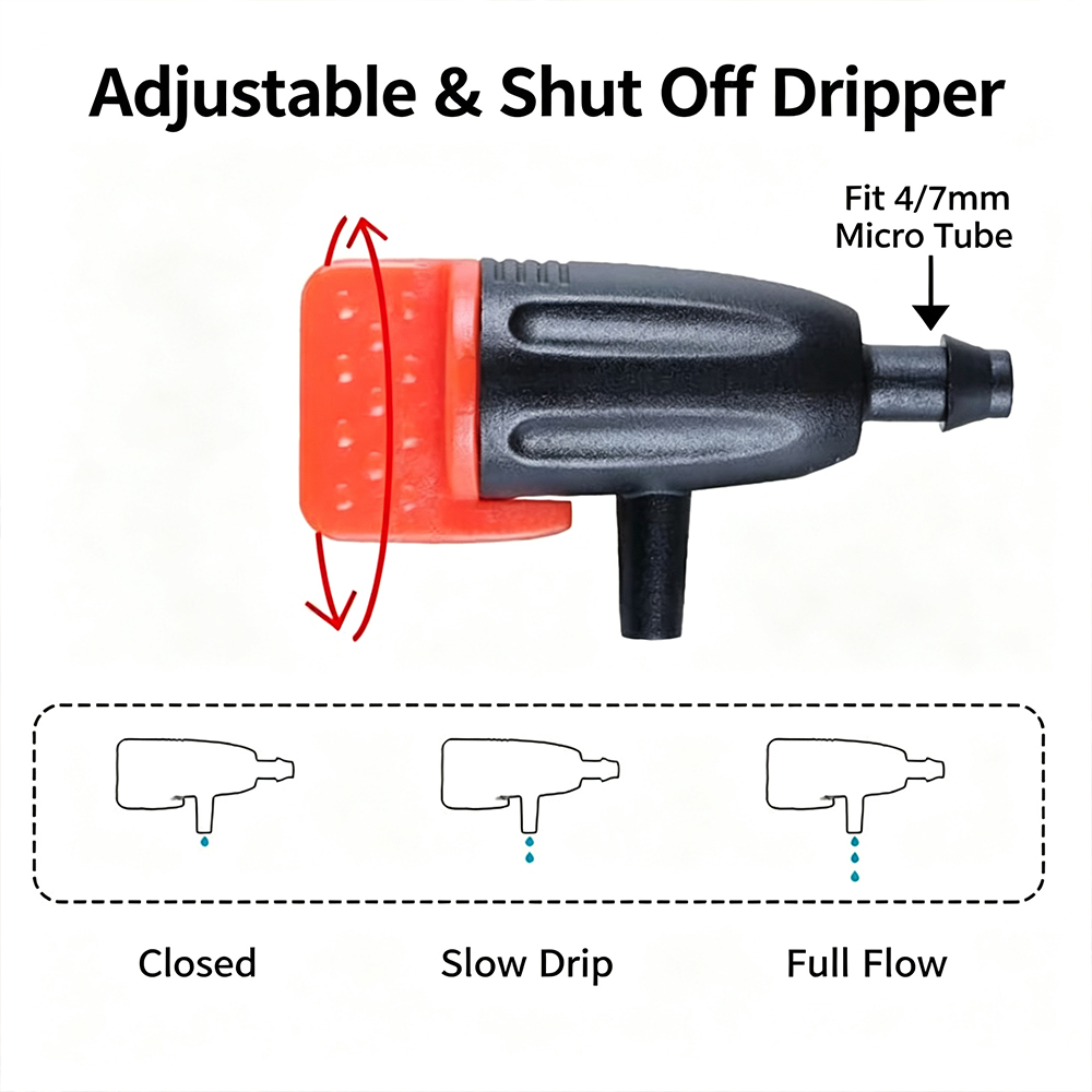 Adjustable Stake Sprinkler Dri - Drip Emitters Adjustable 360 Micro review and price