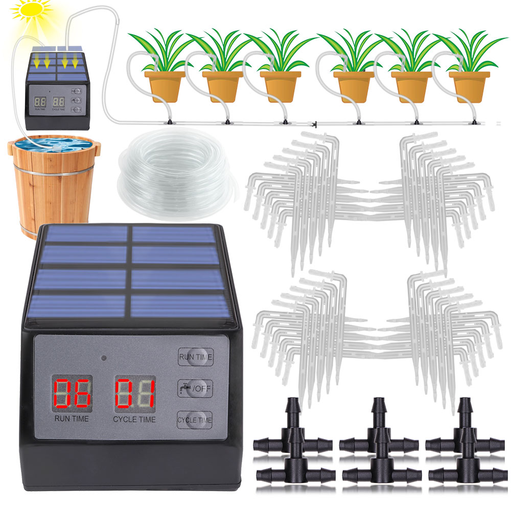 Solar Power Timer Automatic Dr - Solar Drip Irrigation Kit Garden review and price