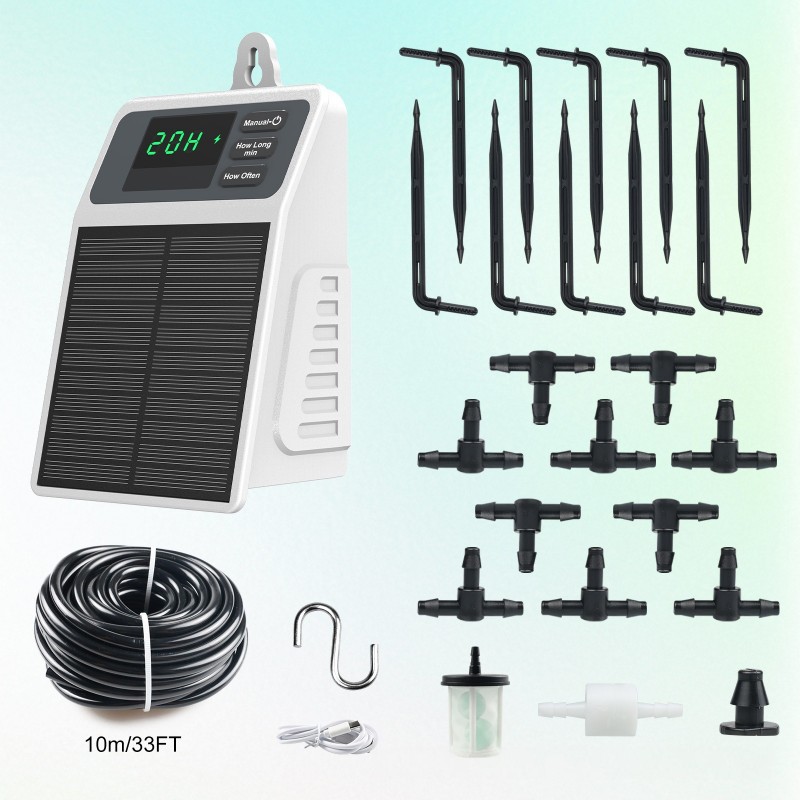 A03F-Solar Powered Automatic D - Solar Drip Irrigation Kit Garden review and price