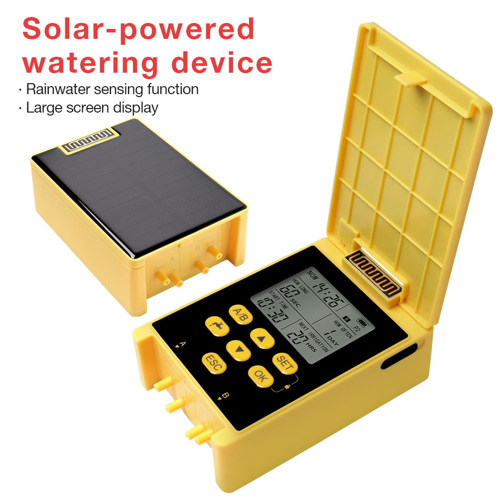 Solar Power Double Pump Wateri - Solar Drip Irrigation Kit Garden review and price