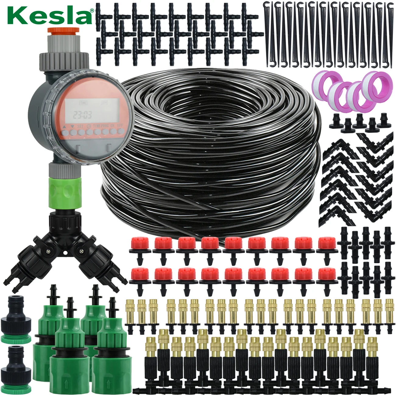KESLA Outdoor 5M-30M Misting C - Mist Cooling System Outdoor Patio 15M review and price