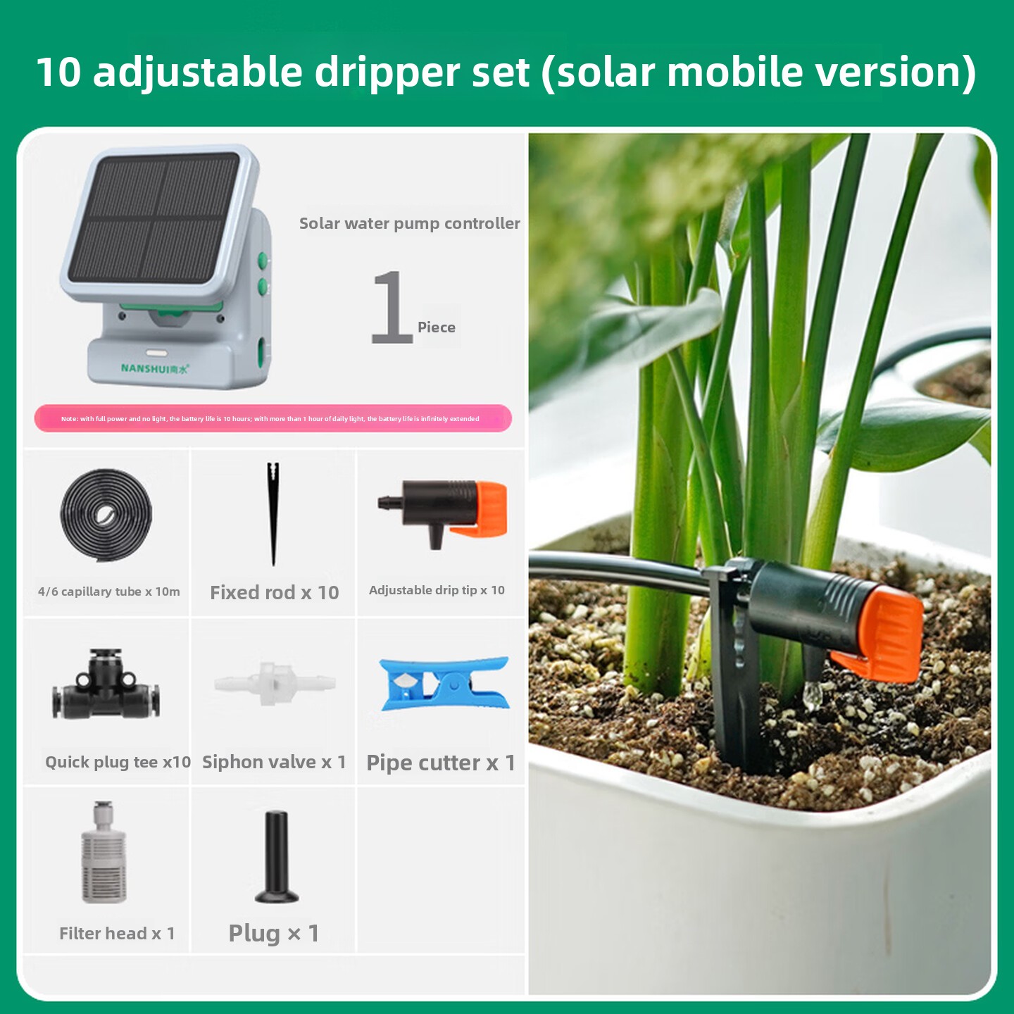 Solar WiFi Automatic Irrigatio - Drip Irrigation System Automatic Kit review and price