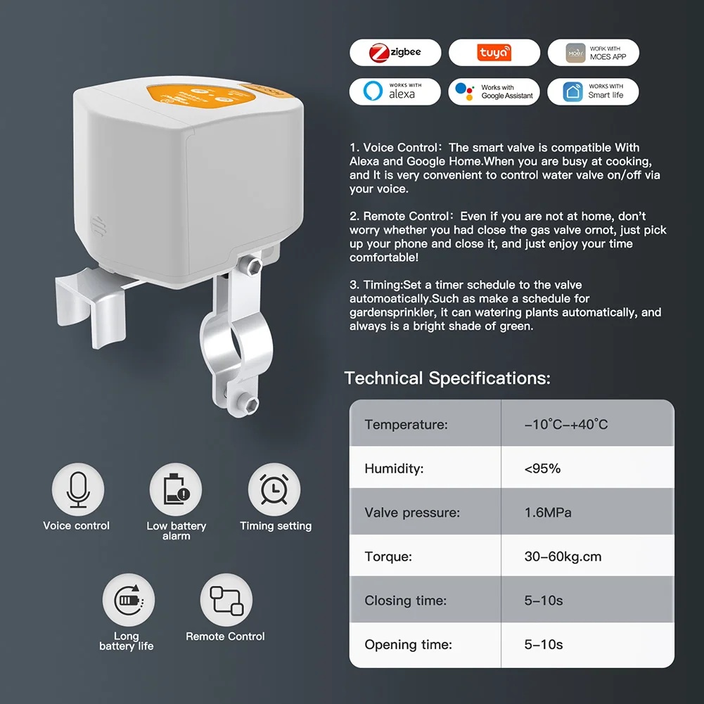 2026 Tuya Zigbee Smart Gas Val - Tuya Zigbee Garden Irrigation Controller review and price