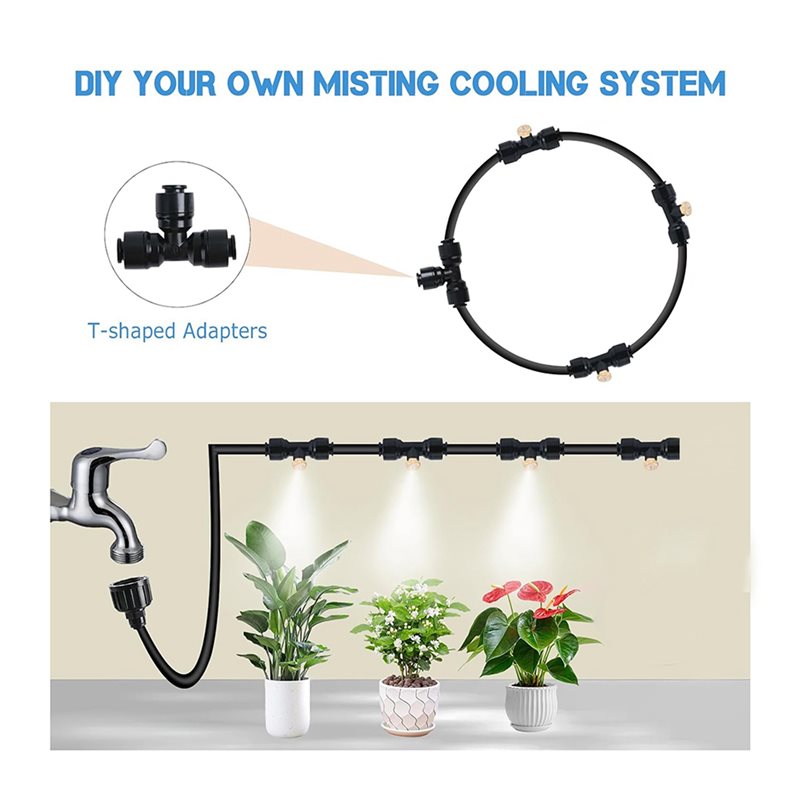 LLCS-2X Misting Cooling System - Mist Cooling System Outdoor Patio 15M review and price