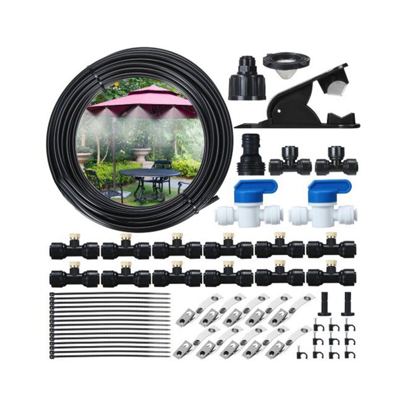 LLCS-2X Misting Cooling System - Mist Cooling System Outdoor Patio 15M review and price