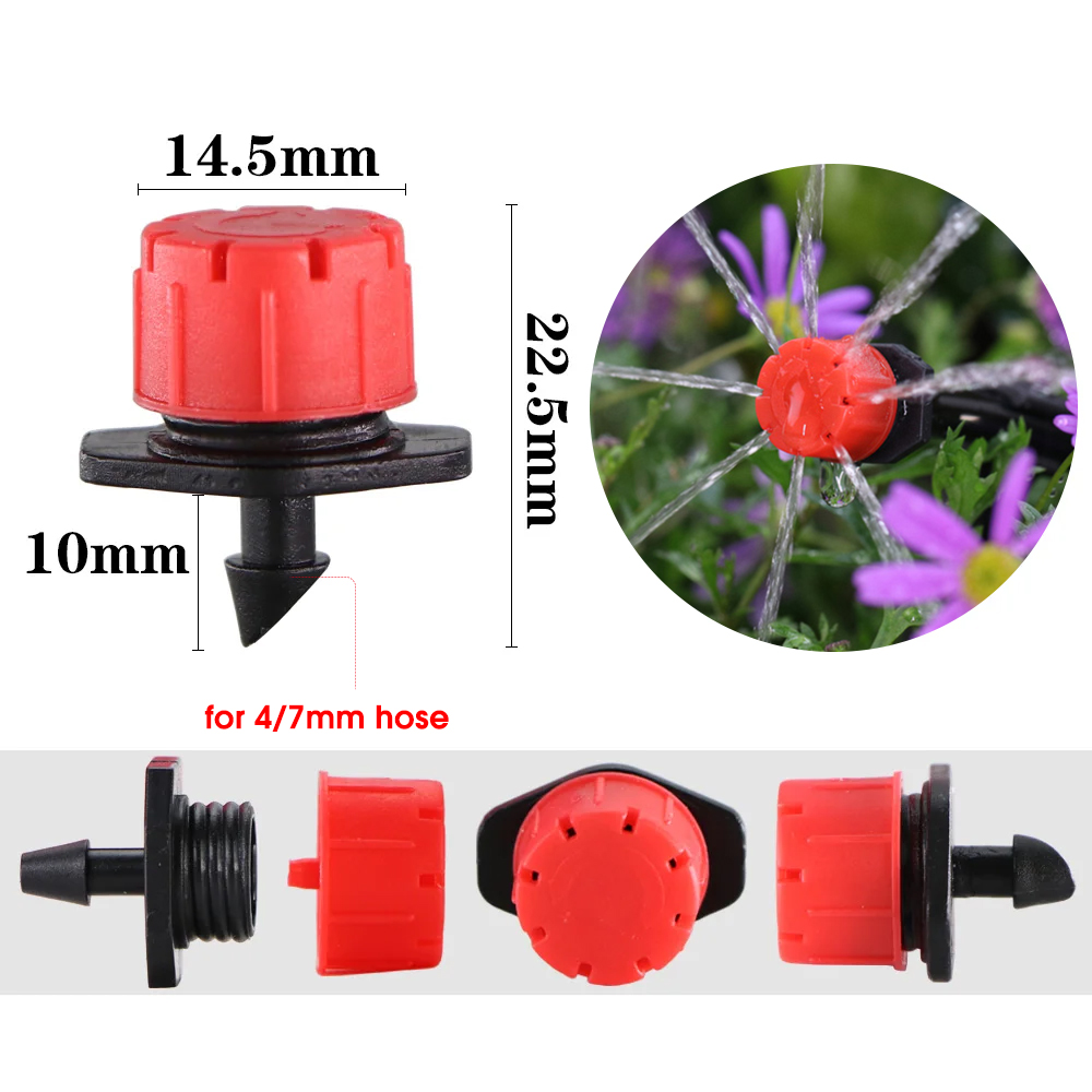 30-1000pcs Adjustable Irrigati - Drip Emitters Adjustable 360 Micro review and price